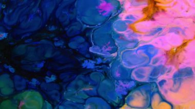 1920 x 1080 25 Fps. çok güzel mürekkep soyut sanat konusunda hava atan desen renk boya sıvı kavramı doku Video.