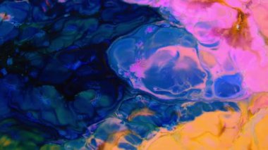 1920 x 1080 25 Fps. çok güzel mürekkep soyut sanat konusunda hava atan desen renk boya sıvı kavramı doku Video.