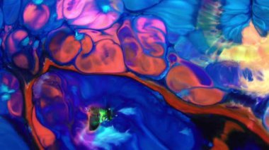 1920 x 1080 25 Fps. çok güzel mürekkep soyut sanat konusunda hava atan desen renk boya sıvı kavramı doku Video.