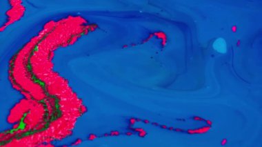 1920 x 1080 25 Fps. çok güzel mürekkep soyut sanat konusunda hava atan desen renk boya sıvı kavramı doku Video.