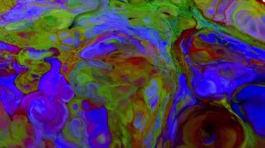 1920 x 1080 25 Fps. çok güzel mürekkep soyut sanat konusunda hava atan desen renk boya sıvı kavramı doku Video.