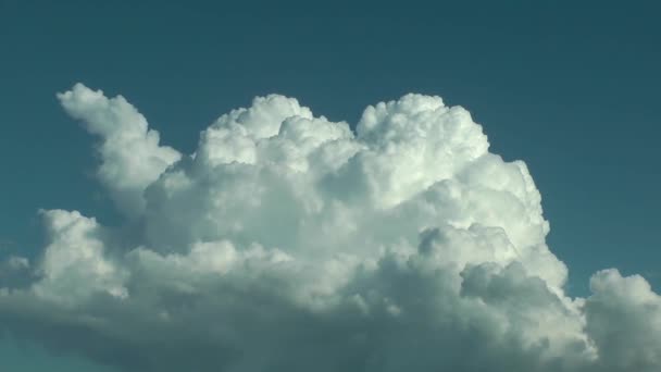 Wide Angle Shot Sky Clouds Stock Video Shows Time Lapse — 비디오