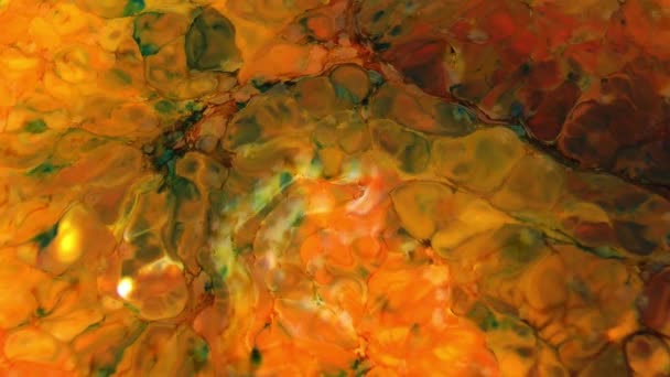 Organic Swirl Paint Explosion 1920X1080 Footage Amazing Organic Background Visual — Stock Video
