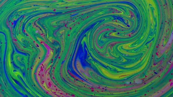 Органічний Вихор Вибух Фарби Зображення 1920X1080 Дивовижним Органічним Фоном Візуальних — стокове відео
