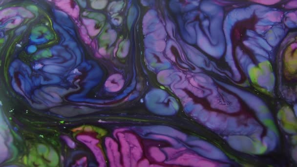 Organic Swirl Paint Explosion 1920X1080 Footage Amazing Organic Background Visual — Stock Video