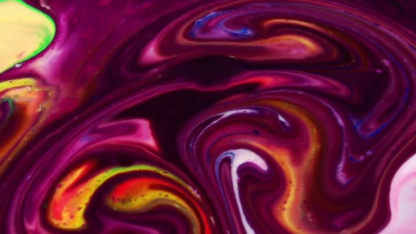 Organic Swirl Paint Explosion 1920X1080 Footage Amazing Organic Background Visual — Stock Video