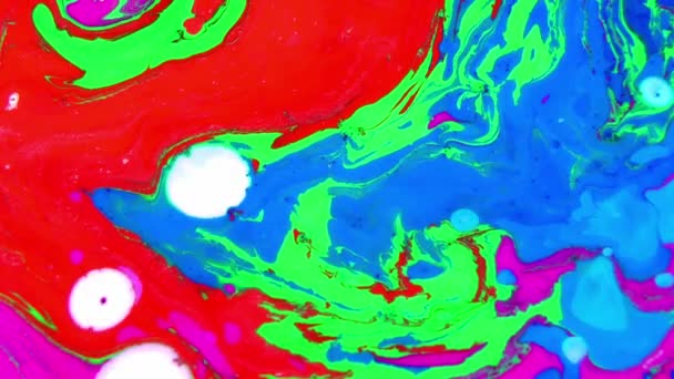 1920X1080 Fps Muy Bonito Abstracto Colorido Vibrante Remolino Colores Explosión — Vídeo de stock