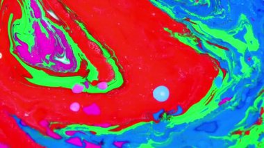 1920 x 1080 25 Fps. çok güzel soyut renkli canlı dönen renkler patlama boya patlama doku arka plan Video.