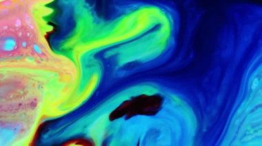 1920 x 1080 25 Fps. çok güzel soyut renkli canlı dönen renkler patlama boya patlama doku arka plan Video.