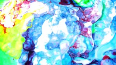1920 x 1080 25 Fps. çok güzel soyut renkli canlı dönen renkler patlama boya patlama doku arka plan Video.