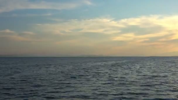 Sea Ocean Sunset Sunrise Sun Sky Water Beach Landscape Clouds — Stock Video