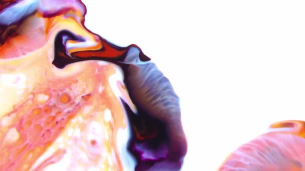 1920x1080 25 Fps. Très agréable résumé coloré vibrant tourbillonnant couleurs explosion peinture souffle texture arrière-plan vidéo .