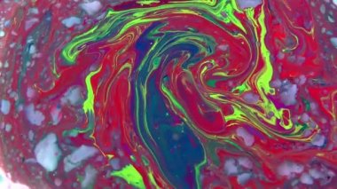 1920 x 1080 25 Fps. çok güzel soyut renkli canlı dönen renkler patlama boya patlama doku arka plan Video.