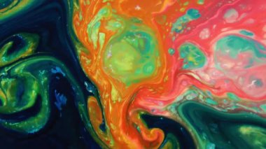 1920 x 1080 25 Fps. çok güzel soyut renkli canlı dönen renkler patlama boya patlama doku arka plan Video.