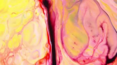 1920 x 1080 25 Fps. çok güzel mürekkep soyut sanat konusunda hava atan desen renk boya sıvı kavramı doku Video.