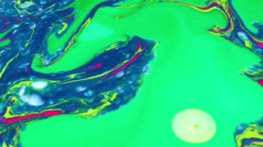 1920 x 1080 25 Fps. çok güzel mürekkep soyut sanat konusunda hava atan desen renk boya sıvı kavramı doku Video.