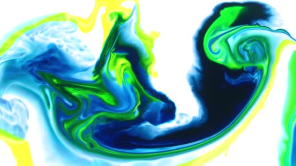 1920x1080 25 Fps. Très agréable résumé coloré vibrant tourbillonnant couleurs explosion peinture souffle texture arrière-plan vidéo .