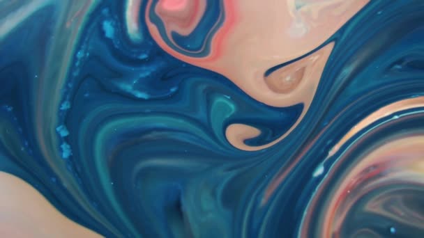 1920X1080 Fps Foarte Frumos Abstract Colorat Vibrant Swirling Culori Explozie — Videoclip de stoc