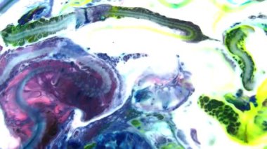 1920 x 1080 25 Fps. çok güzel soyut renkli canlı dönen renkler patlama boya patlama doku arka plan Video.