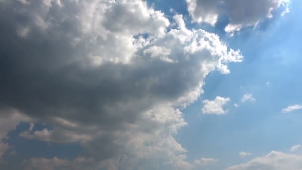 Muy Bueno Celestial Soleado Cielo Nubes Tiempo Lapso Vídeo — Vídeo de stock
