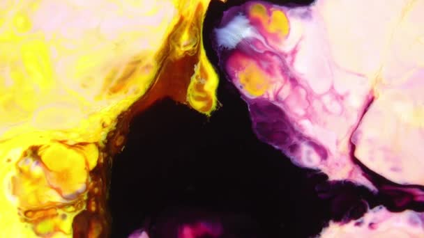 1920X1080 Fps Très Agréable Résumé Coloré Vibrant Tourbillonnant Couleurs Explosion — Video