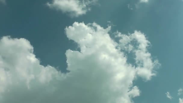 Velmi Krásná Nebeská Slunečná Oblaka Čas Propadá Video — Stock video