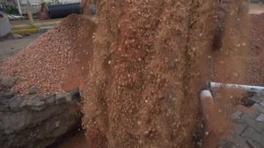 Çok Güzel Doldurucu Toprak Dökümü Görüntüsü.