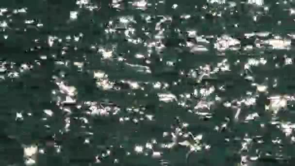 Bardzo Ładne Blue Ocean Water Surface Gwiazdami Błyszczące Wideo — Wideo stockowe