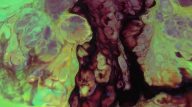 1920 x 1080 25 Fps. çok güzel mürekkep soyut sanat konusunda hava atan desen renk boya sıvı kavramı doku Video.