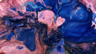 1920 x 1080 25 Fps. çok güzel mürekkep soyut sanat konusunda hava atan desen renk boya sıvı kavramı doku Video.