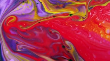 1920 x 1080 25 Fps. çok güzel mürekkep soyut sanat konusunda hava atan desen renk boya sıvı kavramı doku Video.