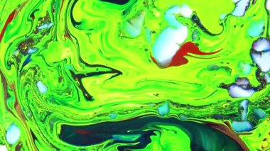 1920 x 1080 25 Fps. çok güzel mürekkep soyut Psychedelic boya sıvı hareketli arka plan doku Video.