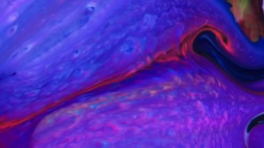1920 x 1080 25 Fps. çok güzel mürekkep soyut Psychedelic boya sıvı hareketli arka plan doku Video.
