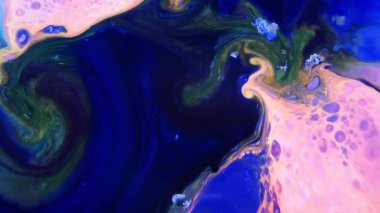 1920 x 1080 25 Fps. çok güzel mürekkep soyut Psychedelic boya sıvı hareketli arka plan doku Video.