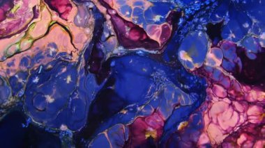 1920 x 1080 25 Fps. çok güzel mürekkep soyut Psychedelic boya sıvı hareketli arka plan doku Video.