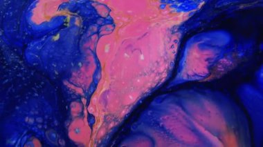 1920 x 1080 25 Fps. çok güzel mürekkep soyut Psychedelic boya sıvı hareketli arka plan doku Video.