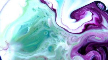 1920 x 1080 25 Fps. çok güzel mürekkep soyut Psychedelic boya sıvı hareketli arka plan doku Video.