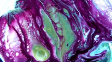 1920 x 1080 25 Fps. çok güzel mürekkep soyut Psychedelic boya sıvı hareketli arka plan doku Video.