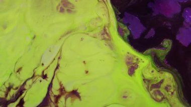 1920 x 1080 25 Fps. çok güzel mürekkep soyut Psychedelic boya sıvı hareketli arka plan doku Video.
