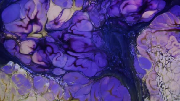 1920X1080 Fps Very Nice Ink Abstract Psychedelic Paint Liquid Motion — Stock Video