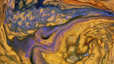 1920 x 1080 25 Fps. çok güzel mürekkep soyut Psychedelic boya sıvı hareketli arka plan doku Video.