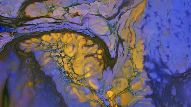 1920X1080 Fps Très Belle Encre Abstraite Peinture Psychédélique Liquide Mouvement — Video