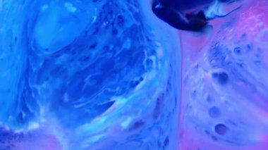 1920 x 1080 25 Fps. çok güzel mürekkep soyut Psychedelic boya sıvı hareketli arka plan doku Video.