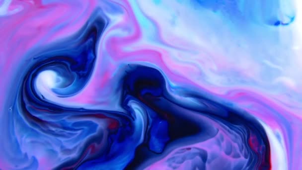 1920X1080 Fps Molto Bello Inchiostro Astratto Psichedelico Vernice Liquido Movimento — Video Stock