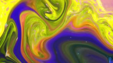 1920 x 1080 25 Fps. çok güzel mürekkep soyut Psychedelic boya sıvı hareketli arka plan doku Video.