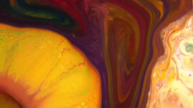 1920 x 1080 25 Fps. çok güzel mürekkep soyut Psychedelic boya sıvı hareketli arka plan doku Video.