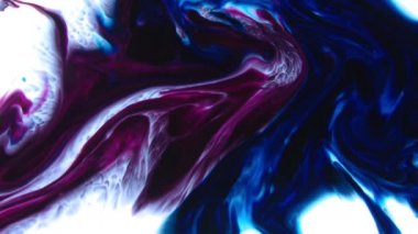 Çok Güzel Mürekkep Soyut Psychedelic Boya Sıvı Hareket Arka Plan Doku Video.