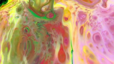 1920 x 1080 25 Fps. çok güzel mürekkep soyut Psychedelic boya sıvı hareketli arka plan doku Video.