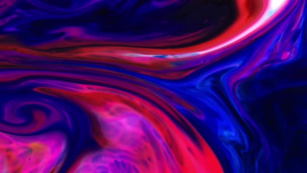 1920X1080 Fps Very Nice Ink Abstract Psychedelic Paint Liquid Motion — Stock Video