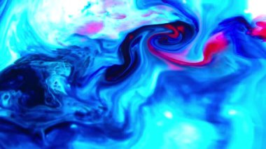 1920 x 1080 25 Fps. çok güzel mürekkep soyut Psychedelic boya sıvı hareketli arka plan doku Video.